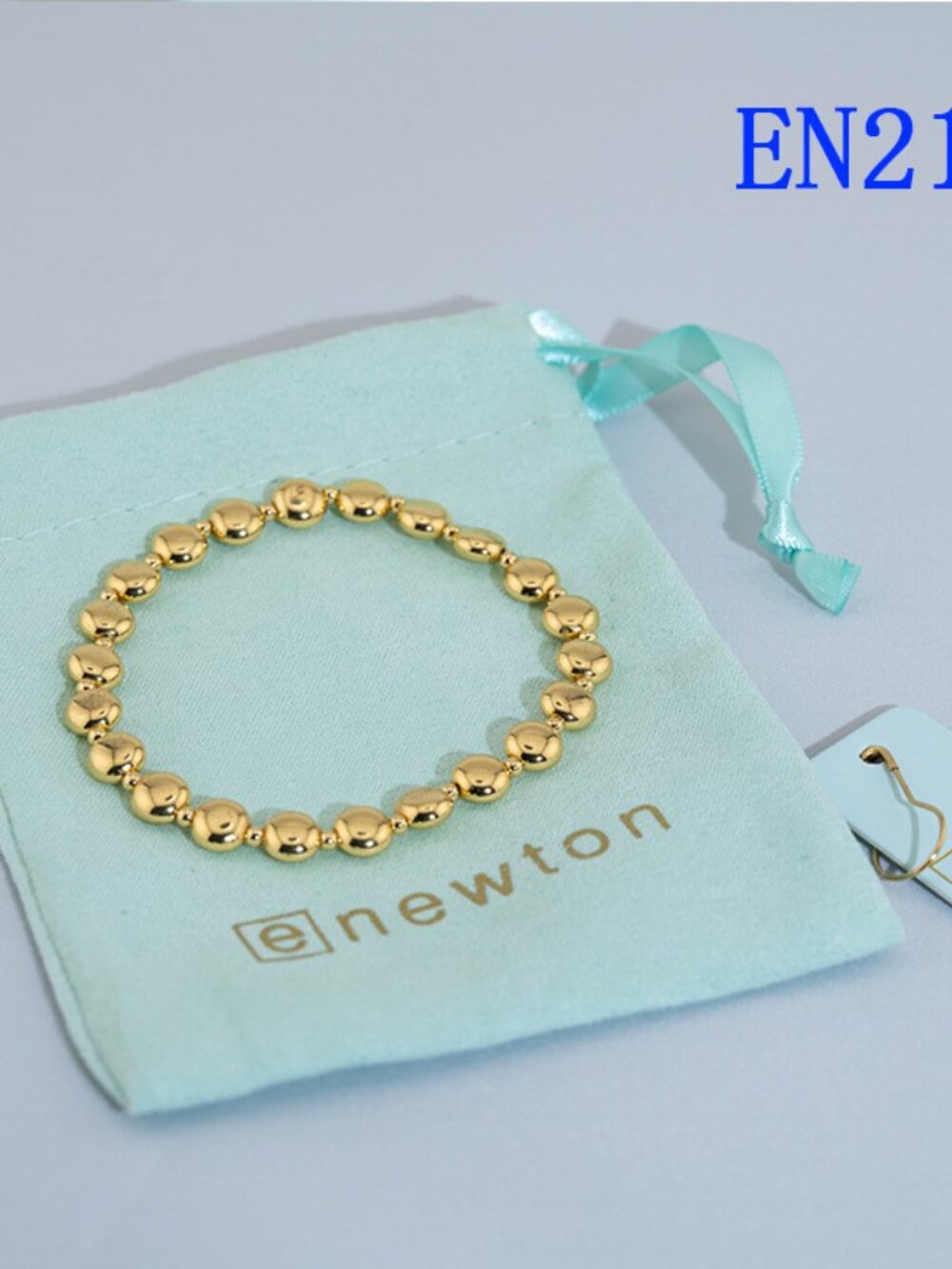 Enewton Gold Flat Round Bead Bracelet